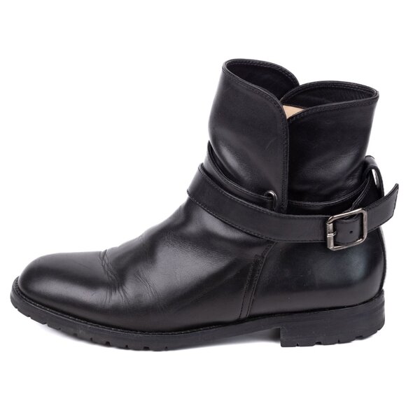 Manolo Blahnik Sulgamba Black Leather Strap Ankle Boot - size 6 - Picture 7 of 13
